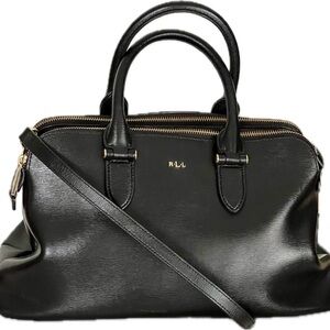 Ralph Lauren 𝑇𝑤𝑜 𝑊𝑎𝑦 𝑆𝑎𝑓𝑓𝑖𝑎𝑛𝑜 Leather Satchel/Crossbody excellent